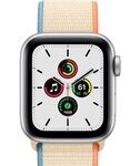 Apple Watch SE GPS + Cellular Smartwatch (Black Strap, 44mm)
