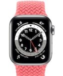 Apple Watch Series 6 GPS + Cellular Smartwatch (Black Strap, 44mm)